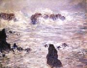 Claude Monet Storm,Coast of Belle-Ile oil on canvas